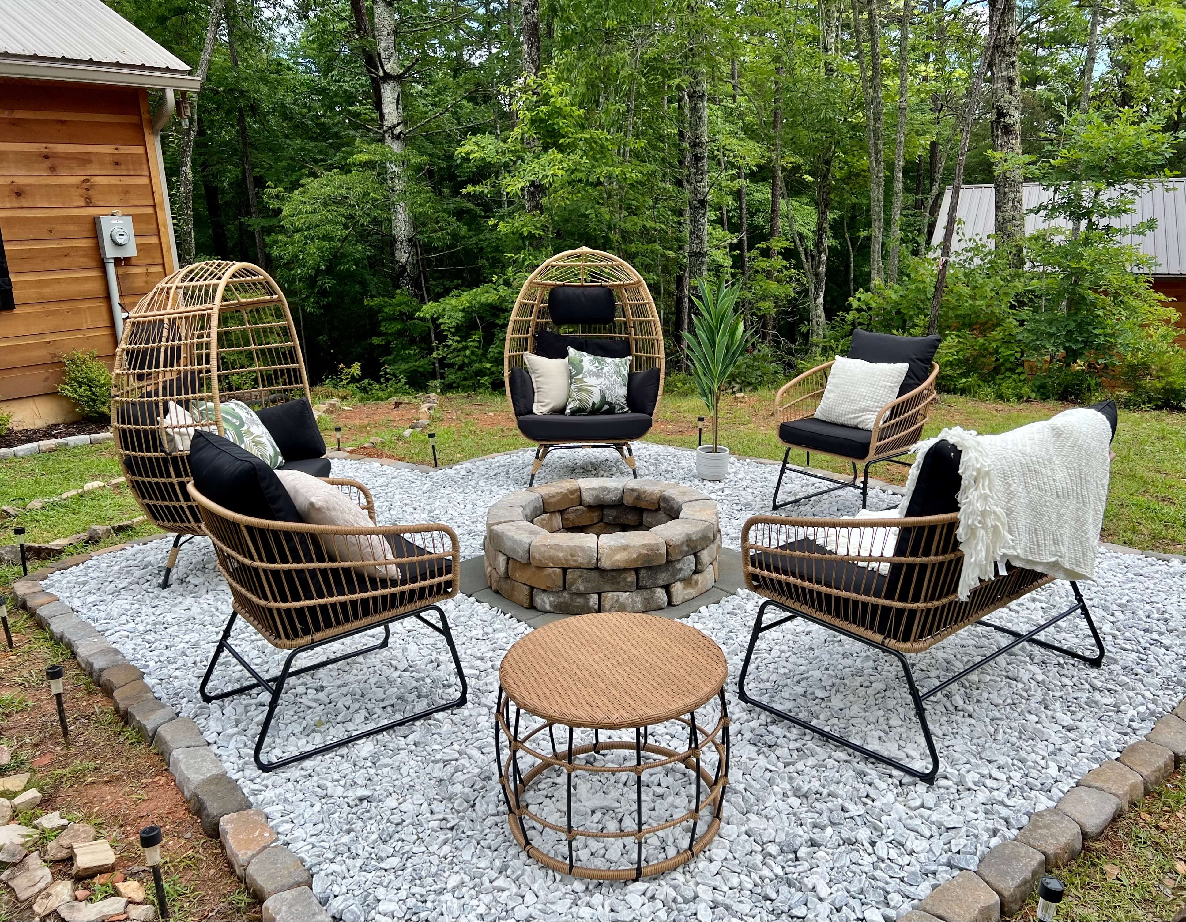 Cozy up at our brand new Firepit! Enjoy s’mores and good company.