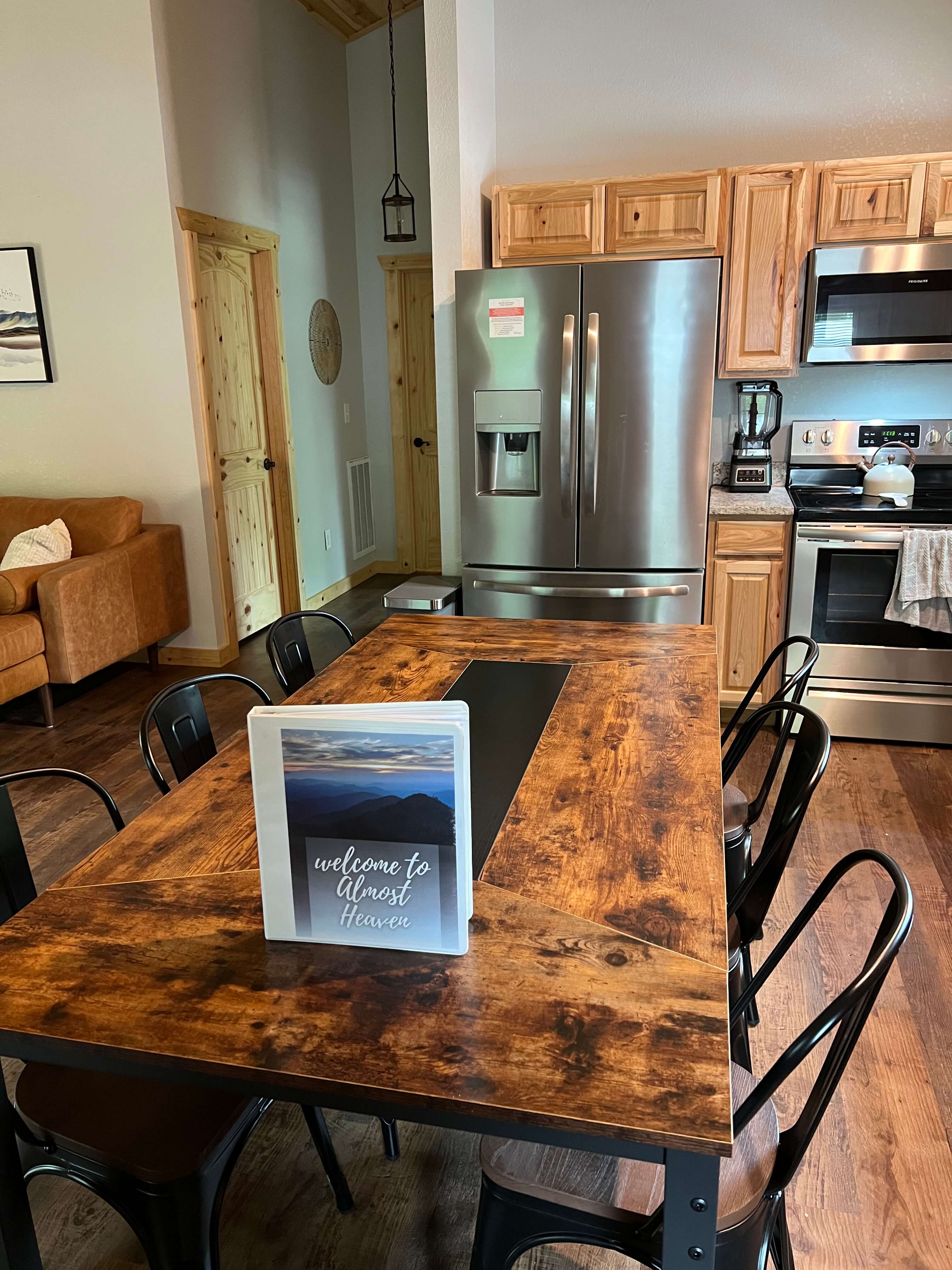 Check out our updated dining table that seats 6. Plenty of room for dinner, games and puzzles!