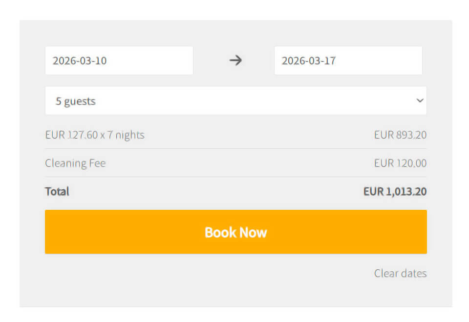 You will see the pricing breakdown.
Click