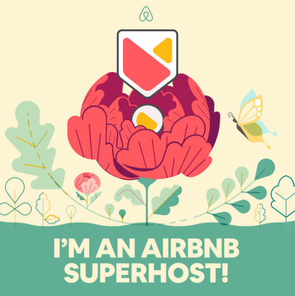 Siamo lieti di aver vinto il Airbnb Superhost Award!